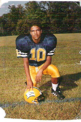Wish Alumni Ryan in high school on the football team