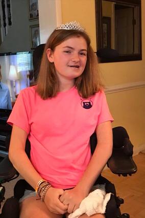 Wish kid Kaylan in 2018.