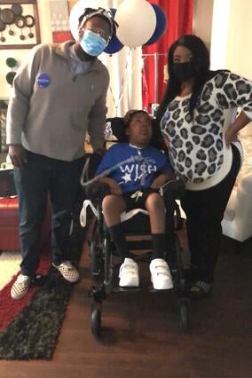 JeMarkus wished to have a therapy bike to be able to do his exercise from home.
