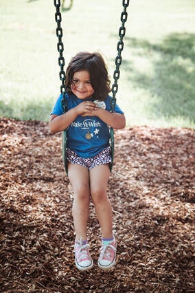 Johanna on swing