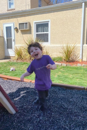Rhett running, playing 