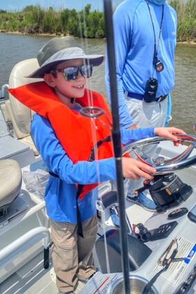 jack driving boat-TX gulf