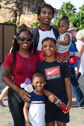 Taylor and her family at Disney