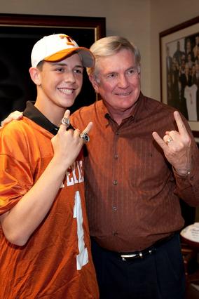 Greg with Coach Mack Brown