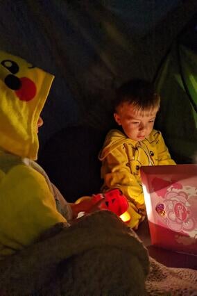 Levi Camping at Night — AKWA