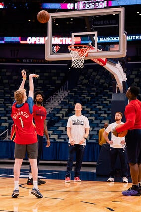 TXGF- Thomas shooting hoops