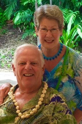 Deanna and Bob in Hawaiin Shirts