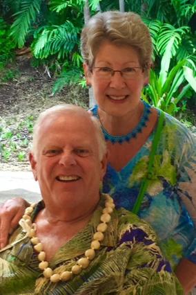Deanna and Bob in Hawaiin Shirts 