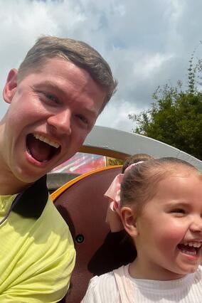 Desi on the rides at Walt Disney World
