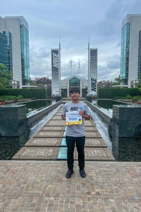 Derek at the Nike World Headquarters