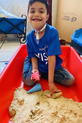 Luis joyful wish for a shopping spree