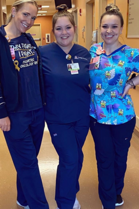 Zoie became a nurse after her own experience with cancer.