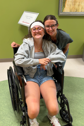 Addy in the hospital