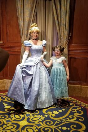 Wish kid Molly on her wish with Cinderella