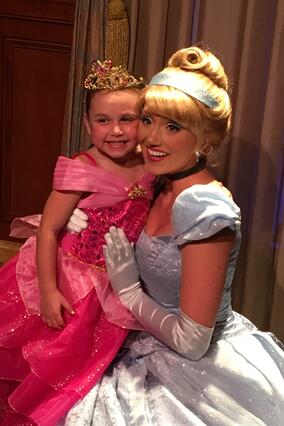 Wish kid Claire on her wish with Cinderella