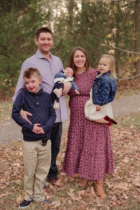 Wish alum Noah with his family now