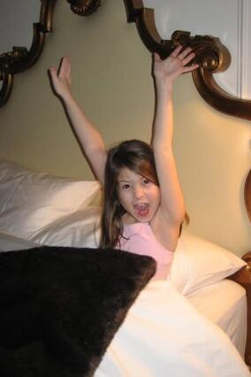 Wish kid Elizabeth visiting The Plaza Hotel