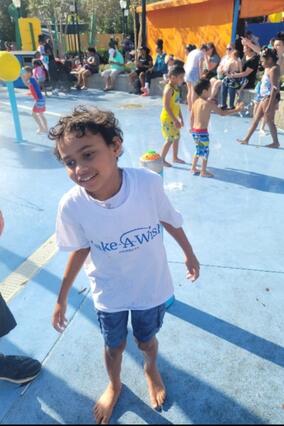 Wish kid Aaron Michael