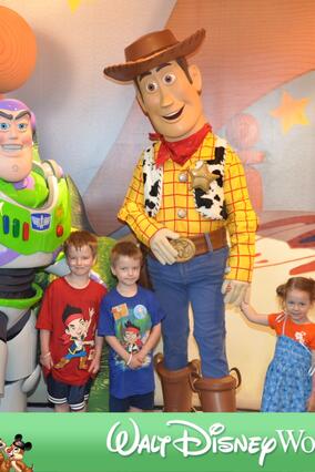 Wish kid Channing and his siblings on his wish