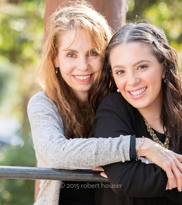 Sue and her daughter Ariel on Ariel's wish day