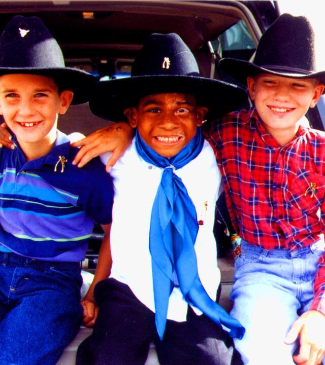 Aaron during his wish to be a cowboy