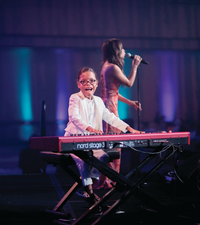 Wish Kid Atticus playing at WISH! in the Wild Gala 2025
