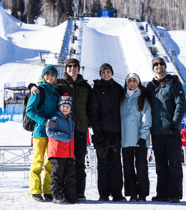 Holden and family at X Games