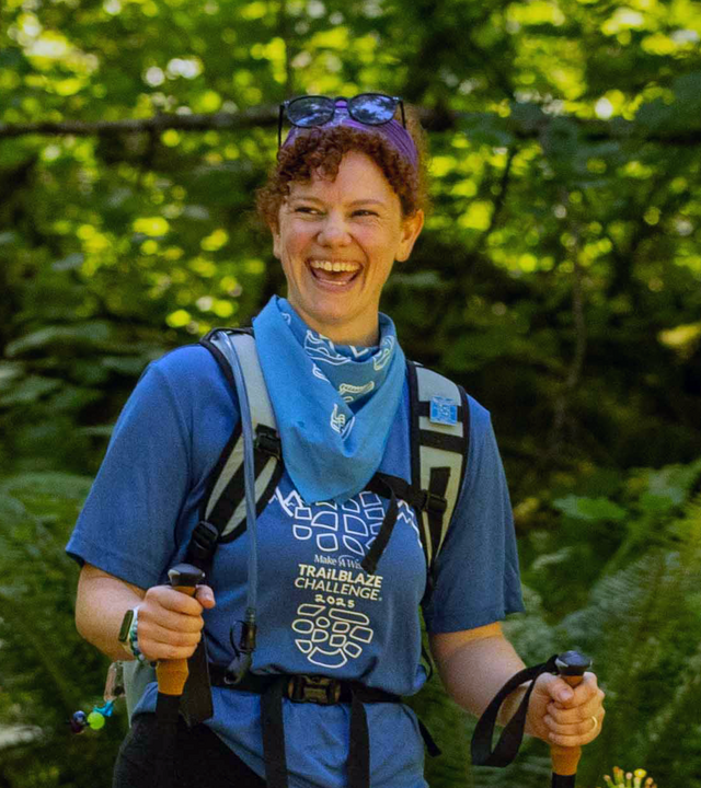 Sarah hikes the Trailblaze Challenge