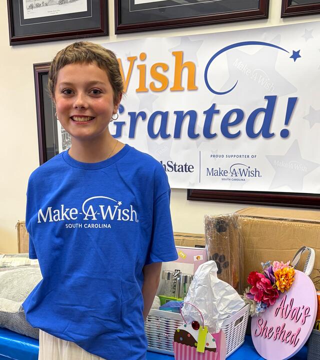 Wish Kid Ava SouthState Bank Wish Celebration