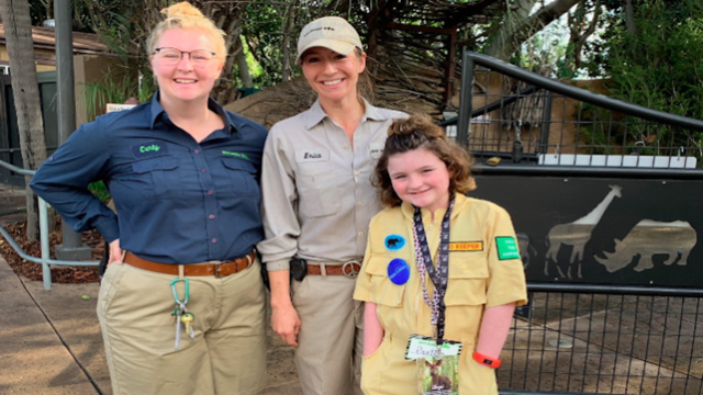 Wish kid Paxton & Zookeepers