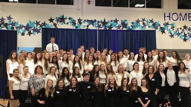 large group of kids in the wish club