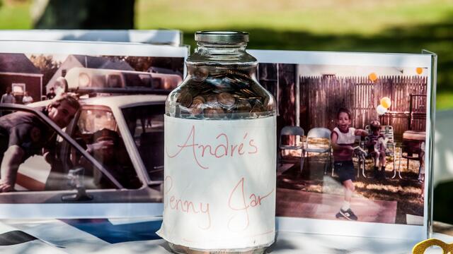 Andre and his penny jar