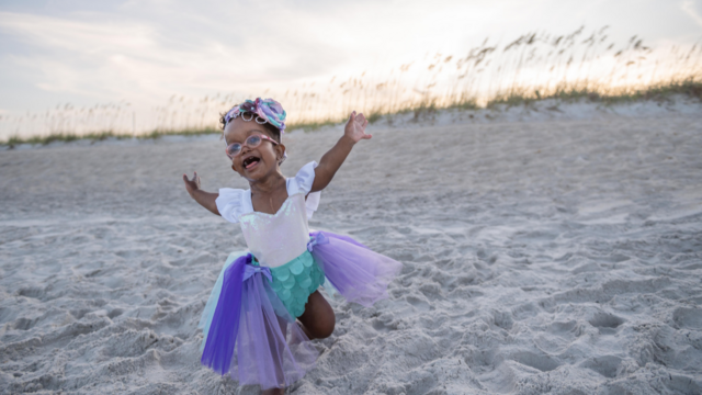 Nia Dancing on Beach