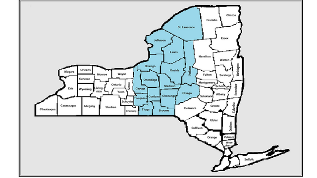Make-A-Wish CNY Territory Map