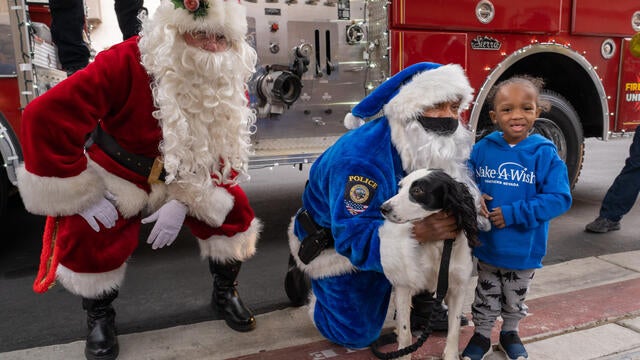 Aayden is treated to his final surprise-a visit from Santa!