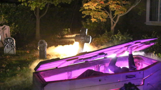 casket haunted house