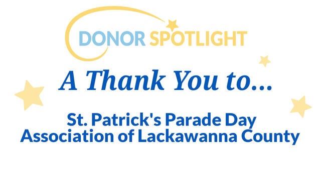 A Thank You to Patrick's Parade Day Association of Lackawanna County 