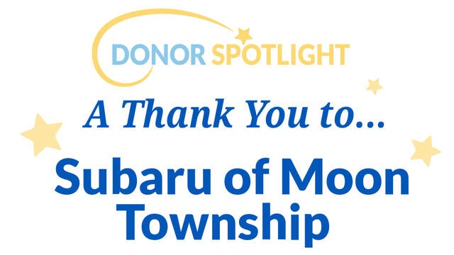 A Thank you to Subaru of Moon Township