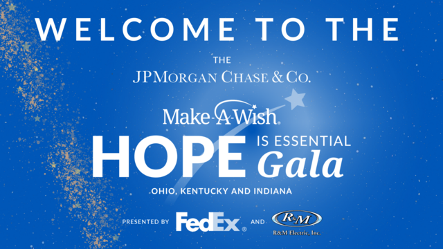 WELCOME TO THE JPMORGAN CHASE HOPE IS ESSENTIAL GALA