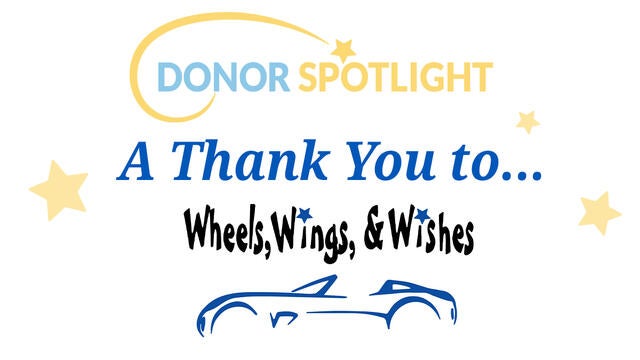 A thank you to Wheels, Wings and Wishes