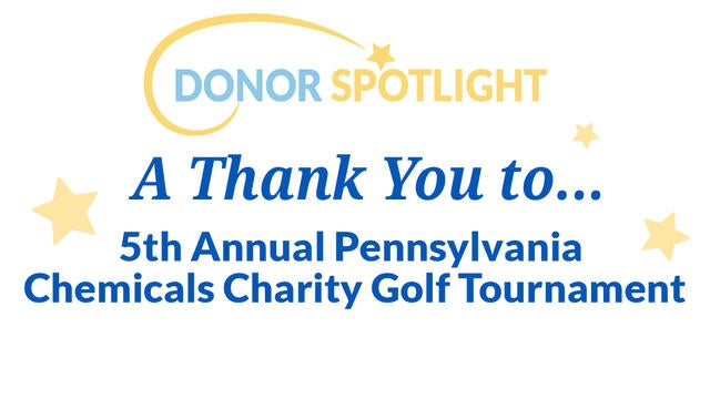 Thank you to 5th Annual Pennsylvania Chemicals Charity Golf Tournament