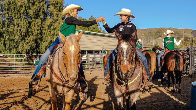 Maddie Barrel Racing with the CalPoly Rodeo Team