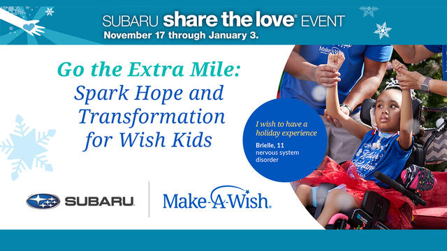 Take part in this year's Subaru Share the Love Event. 
