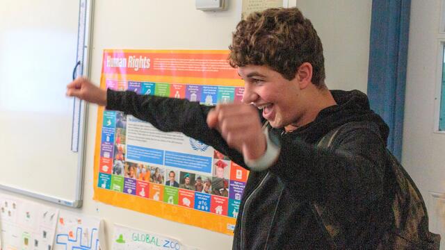 Ethan's excitement at wish reveal