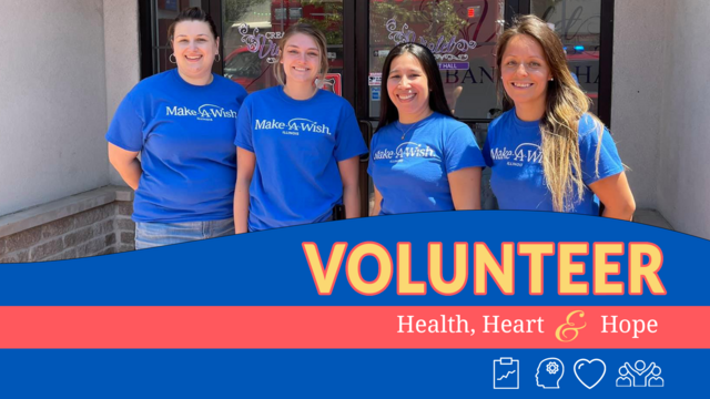 group of Make-A-Wish volunteers