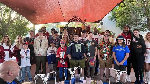 Adin at the Super Bowl