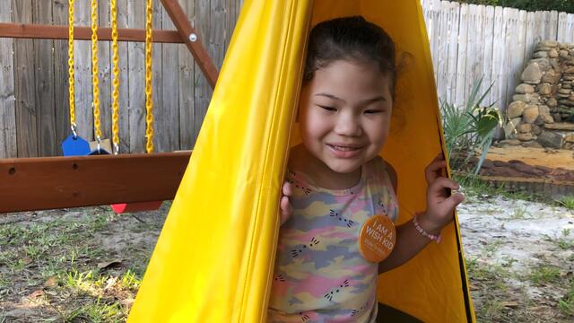 Evelyn On Swing