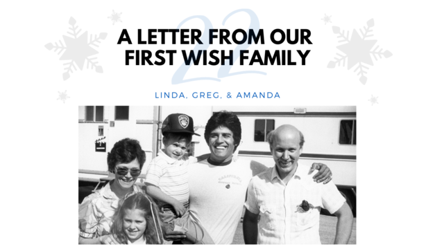 A letter from our first wish family