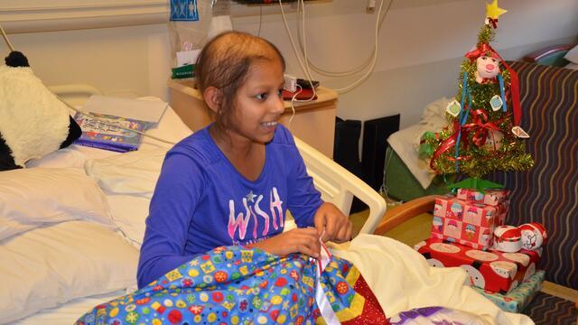 Gauri during treatment