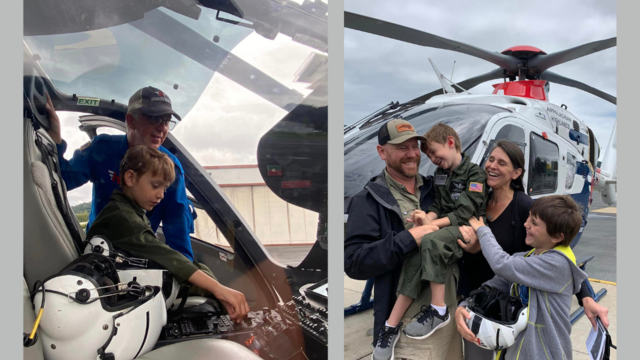 Wish Kid Zachary Helicopter Pilot